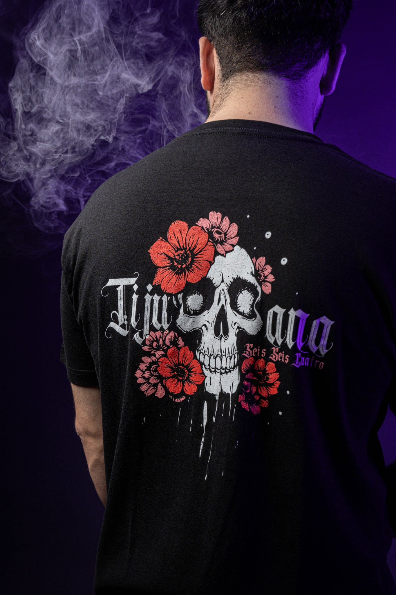 PLAYERA CALAVERA FLORES – I Love 664 Tijuana