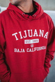 SUDADERA TIJUANA 1889 - CHERRY