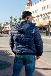 CHAMARRA BOMBER - AZUL MARINO