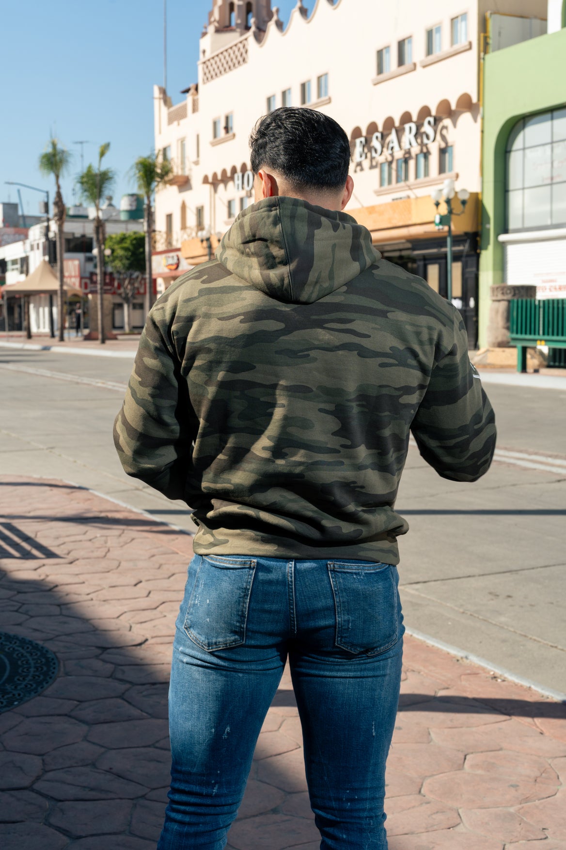 SUDADERA CAMUFLAJE - VERDE
