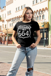 PLAYERA MUJER TIJUANA 664 - NEGRO