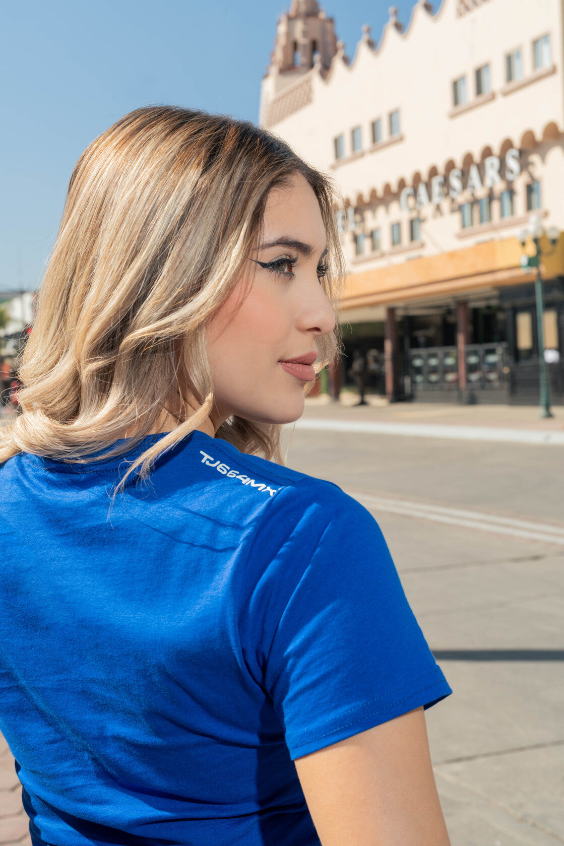 PLAYERA MUJER TIJUANA 664 - AZUL REY