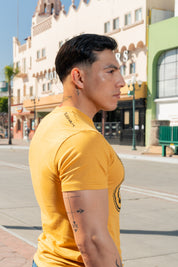 PLAYERA HOMBRE TIJUANA 664 - MOSTAZA