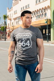 PLAYERA HOMBRE TIJUANA 664 - GRIS