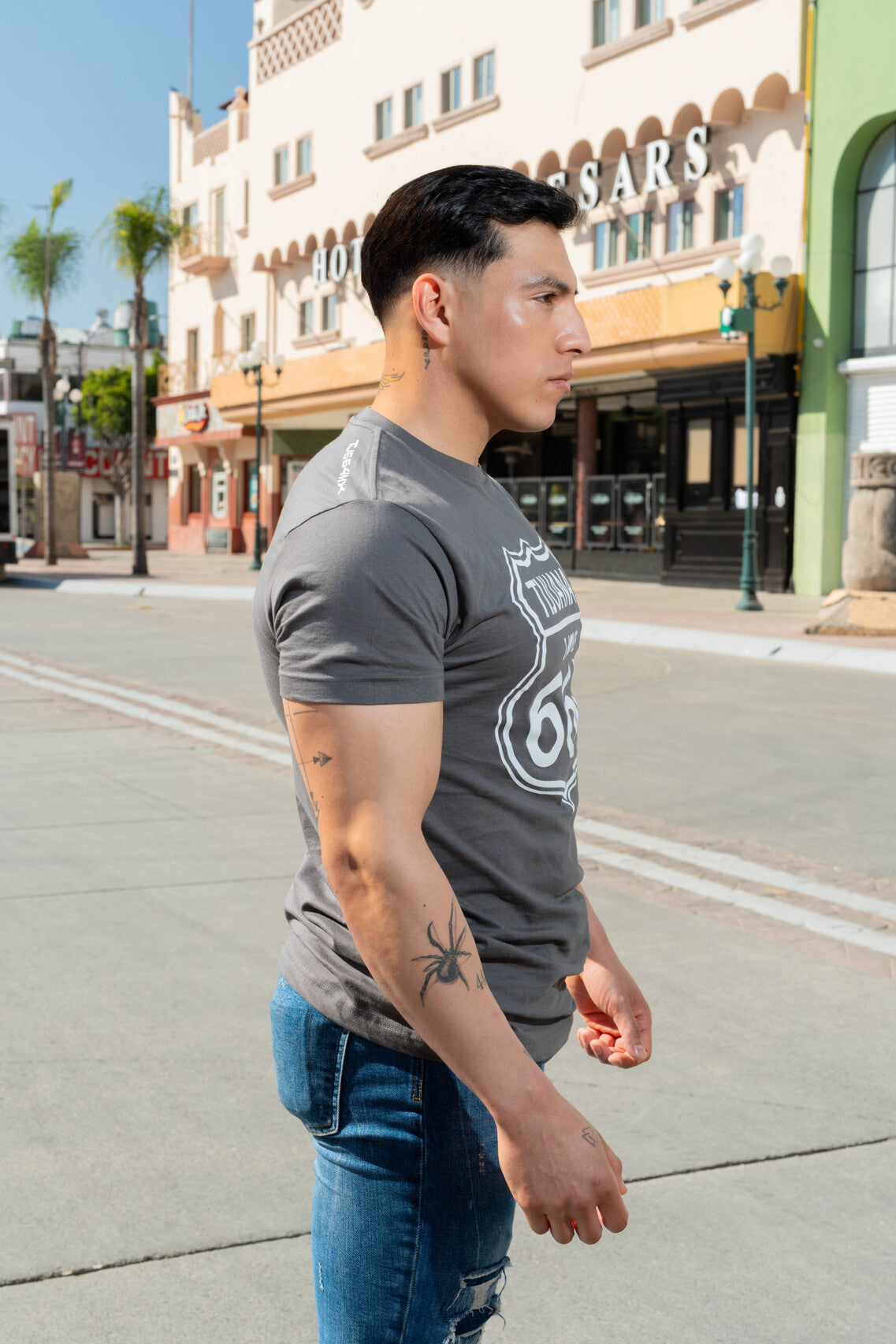 PLAYERA HOMBRE TIJUANA 664 - GRIS