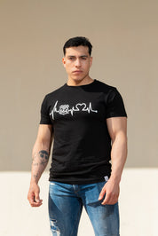 PLAYERA HOMBRE CARDIO - NEGRO