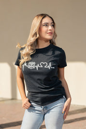 PLAYERA MUJER CARDIO - GRIS