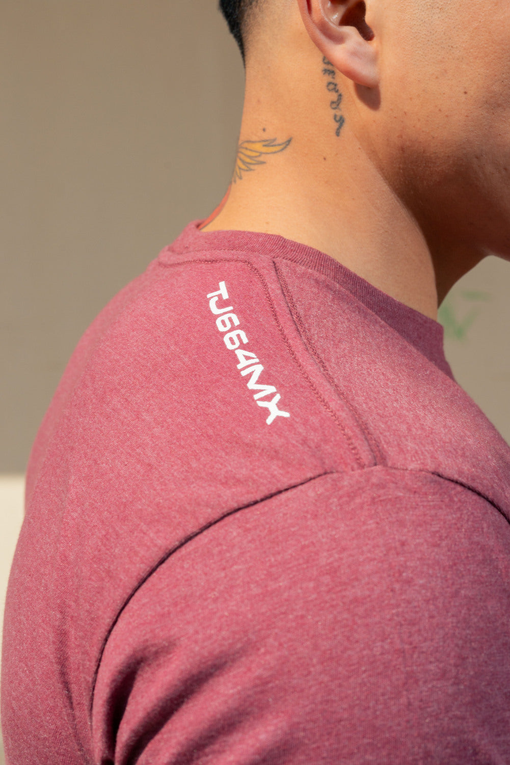 PLAYERA HOMBRE CARDIO - GUINDA