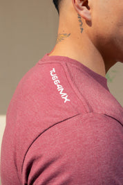 PLAYERA HOMBRE CARDIO - GUINDA