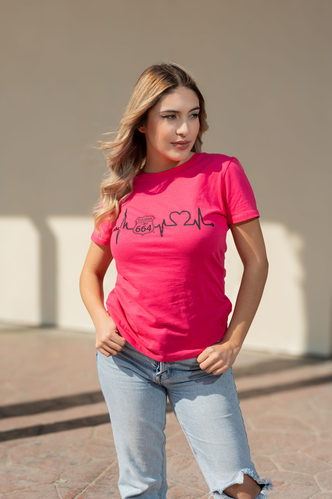 PLAYERA MUJER CARDIO - ROSA