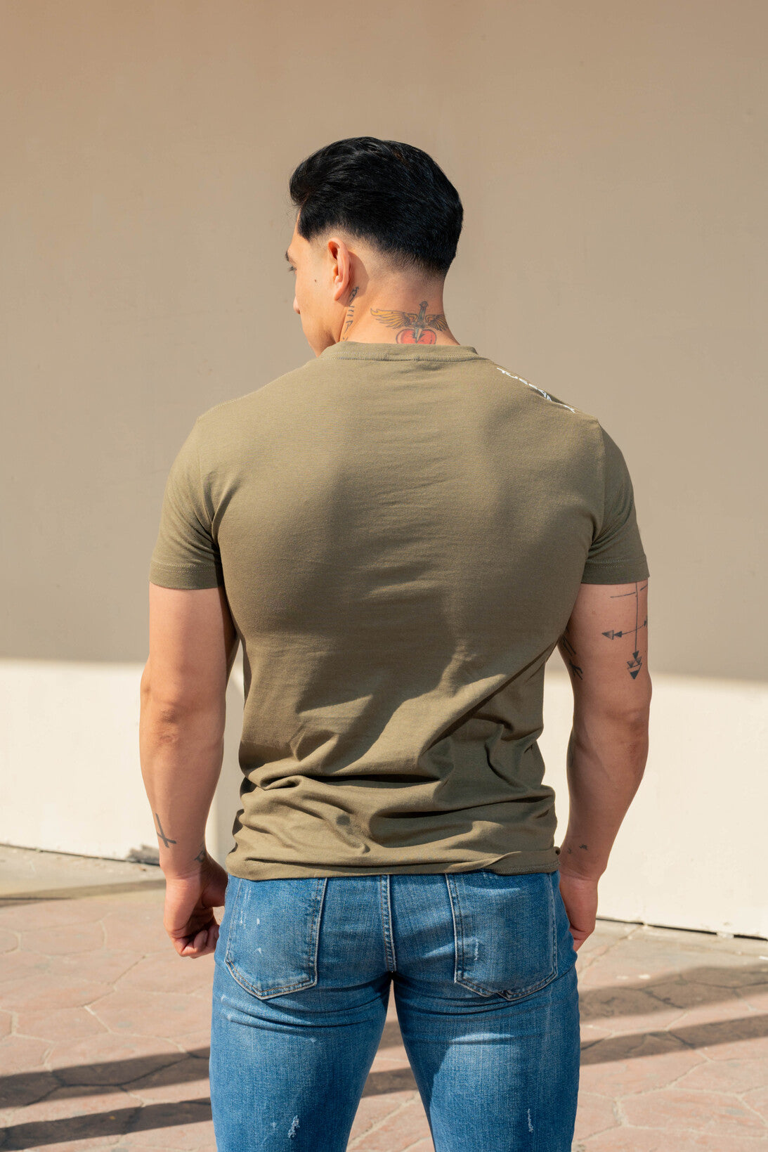 PLAYERA HOMBRE CARDIO - VERDE MILITAR