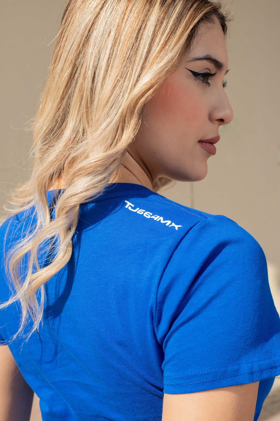 PLAYERA MUJER  CARDIO - AZUL REY
