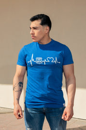 PLAYERA DE HOMBRE CARDIO - AZUL REY