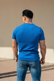 PLAYERA DE HOMBRE CARDIO - AZUL REY
