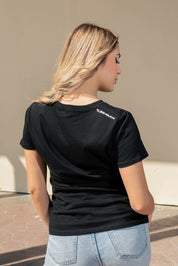 PLAYERA MUJER CARDIO - NEGRO