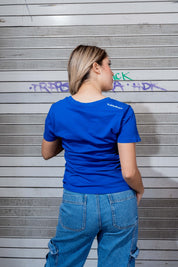 PLAYERA MUJER TJ - AZUL REY