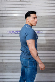 PLAYERA HOMBRE - TJ AZUL