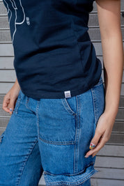 PLAYERA MUJER TJ - AZUL MARINO