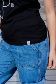 PLAYERA MUJER TJ - NEGRO
