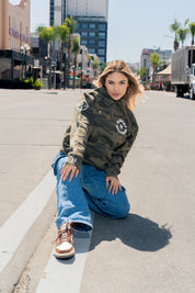 SUDADERA CAMUFLAJE - VERDE