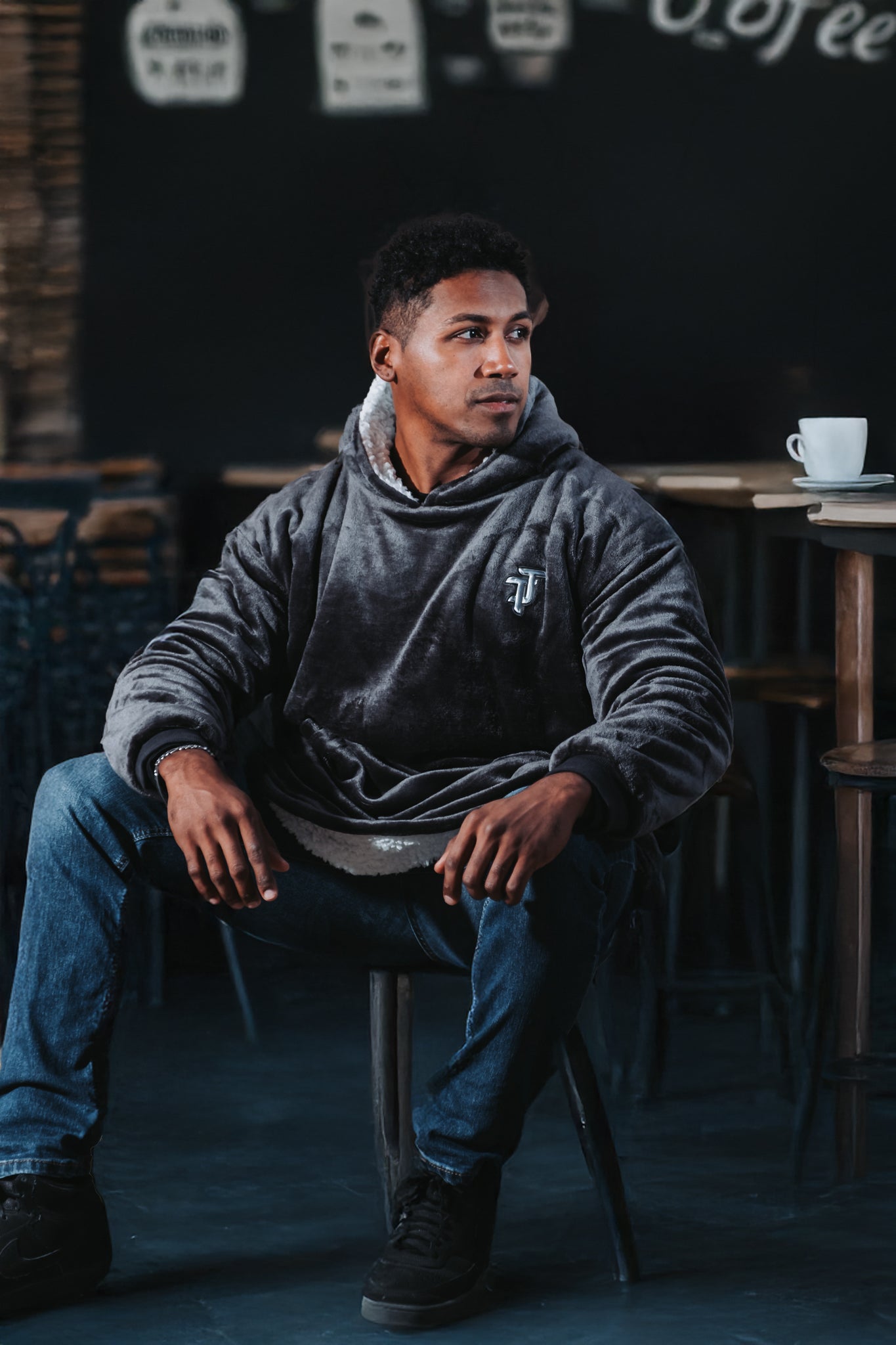 MAXI HOODIE - TJ GRIS