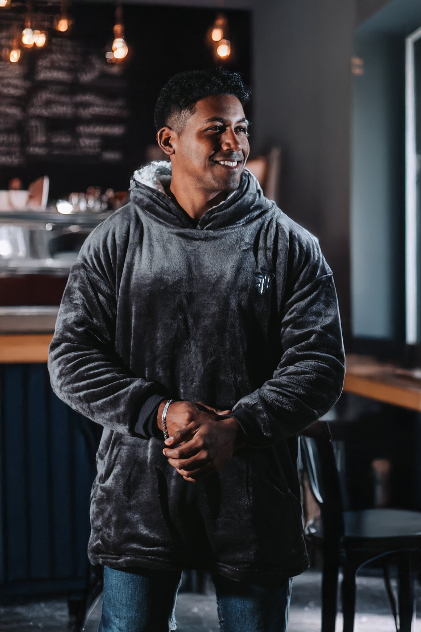 MAXI HOODIE - TJ GRIS