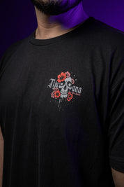 PLAYERA CALAVERA FLORES