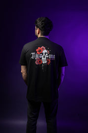 PLAYERA CALAVERA FLORES