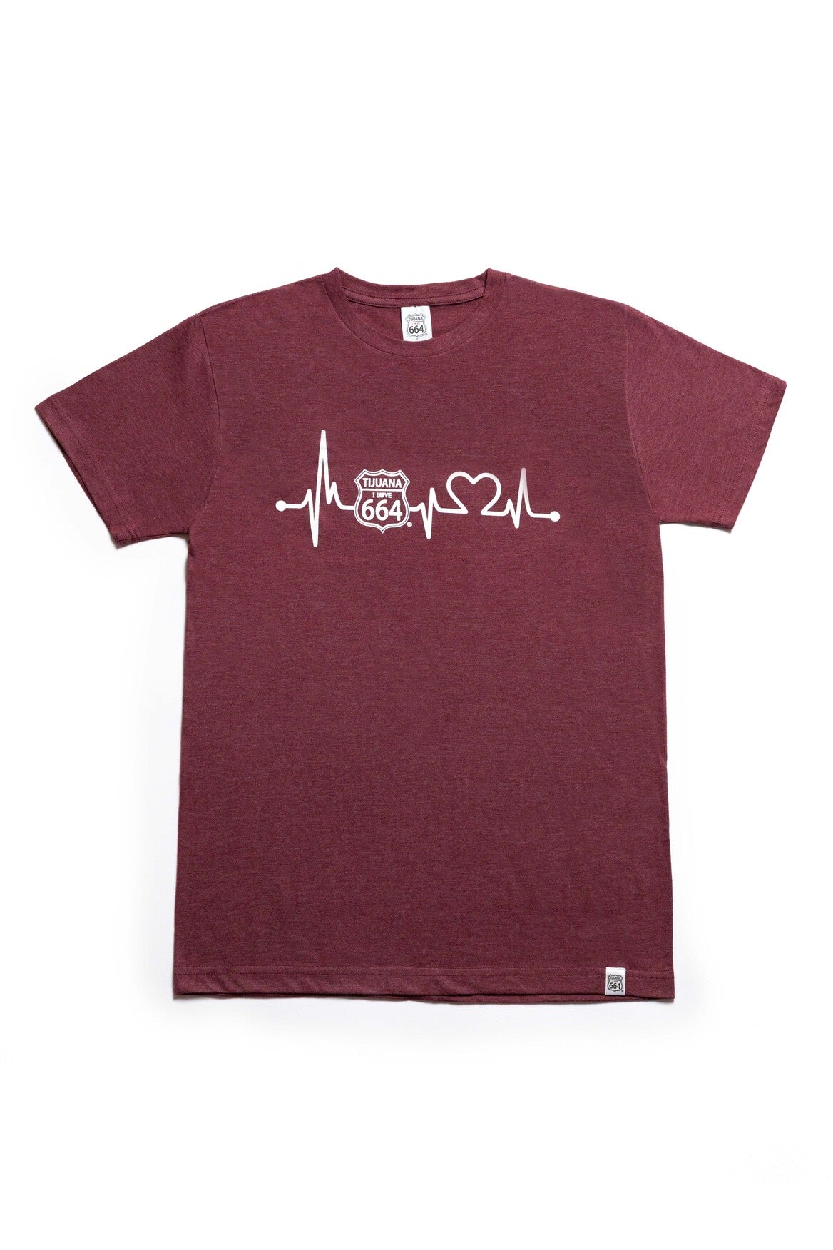 PLAYERA HOMBRE CARDIO - GUINDA