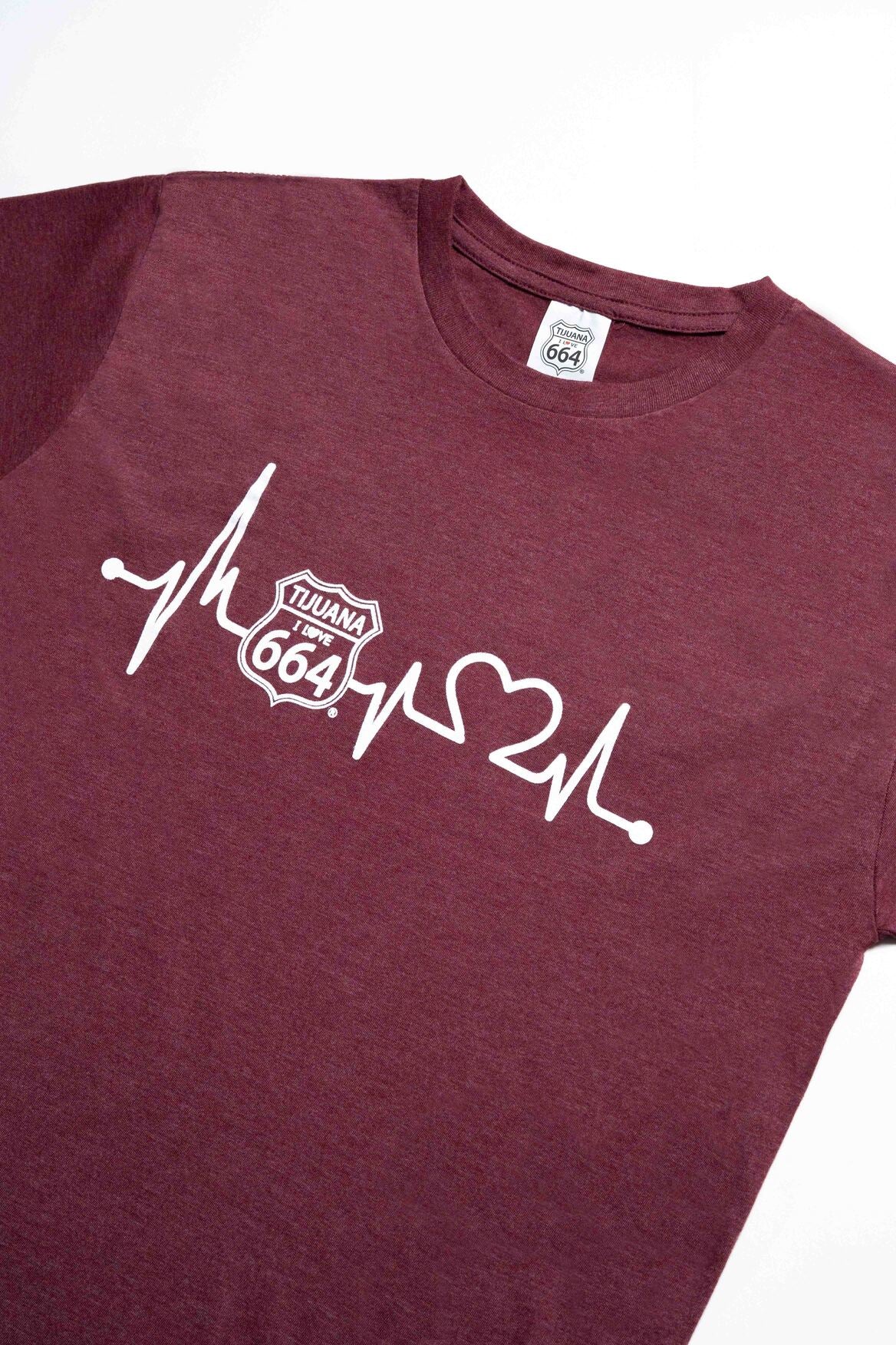 PLAYERA HOMBRE CARDIO - GUINDA