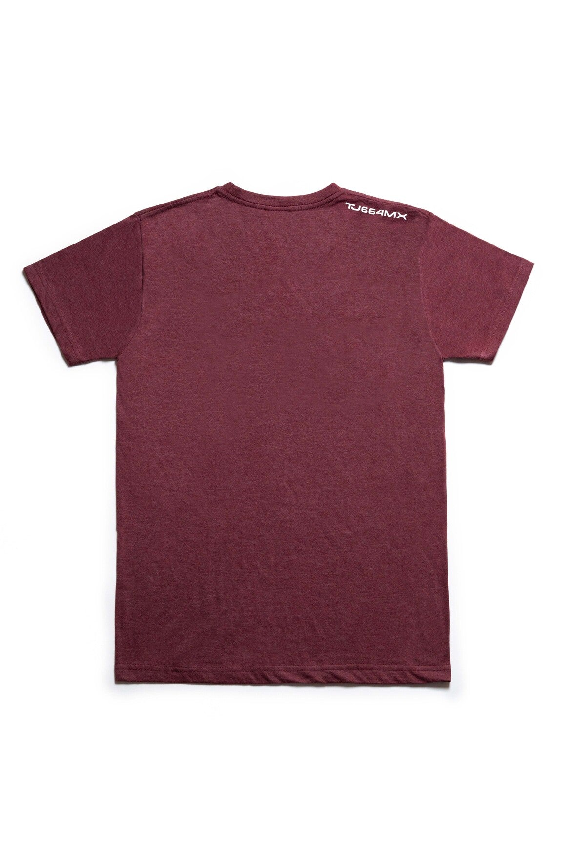 PLAYERA HOMBRE TJ - GUINDA JASPIADO