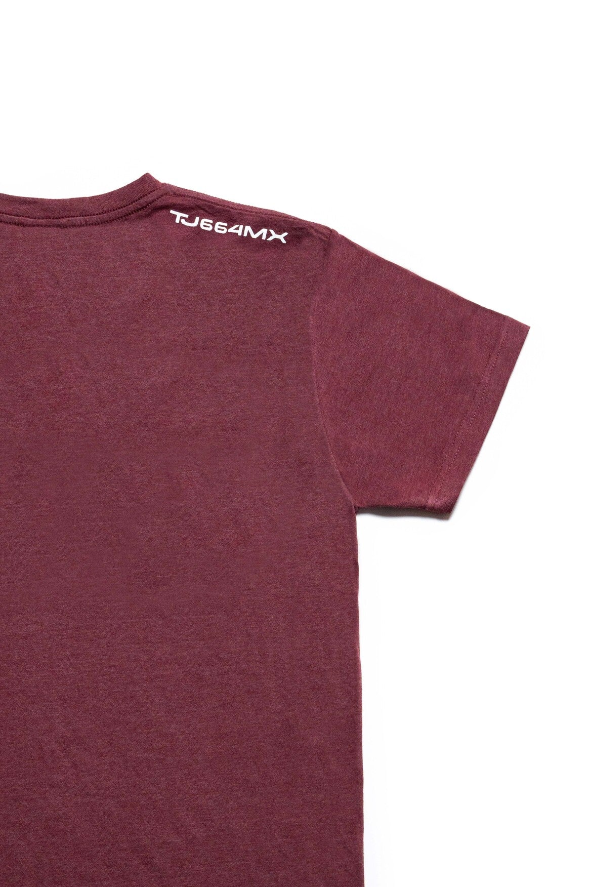 PLAYERA HOMBRE TJ - GUINDA JASPIADO