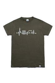 PLAYERA HOMBRE CARDIO - VERDE MILITAR