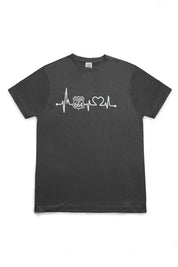 PLAYERA DE HOMBRE CARDIO - GRIS PLOMO