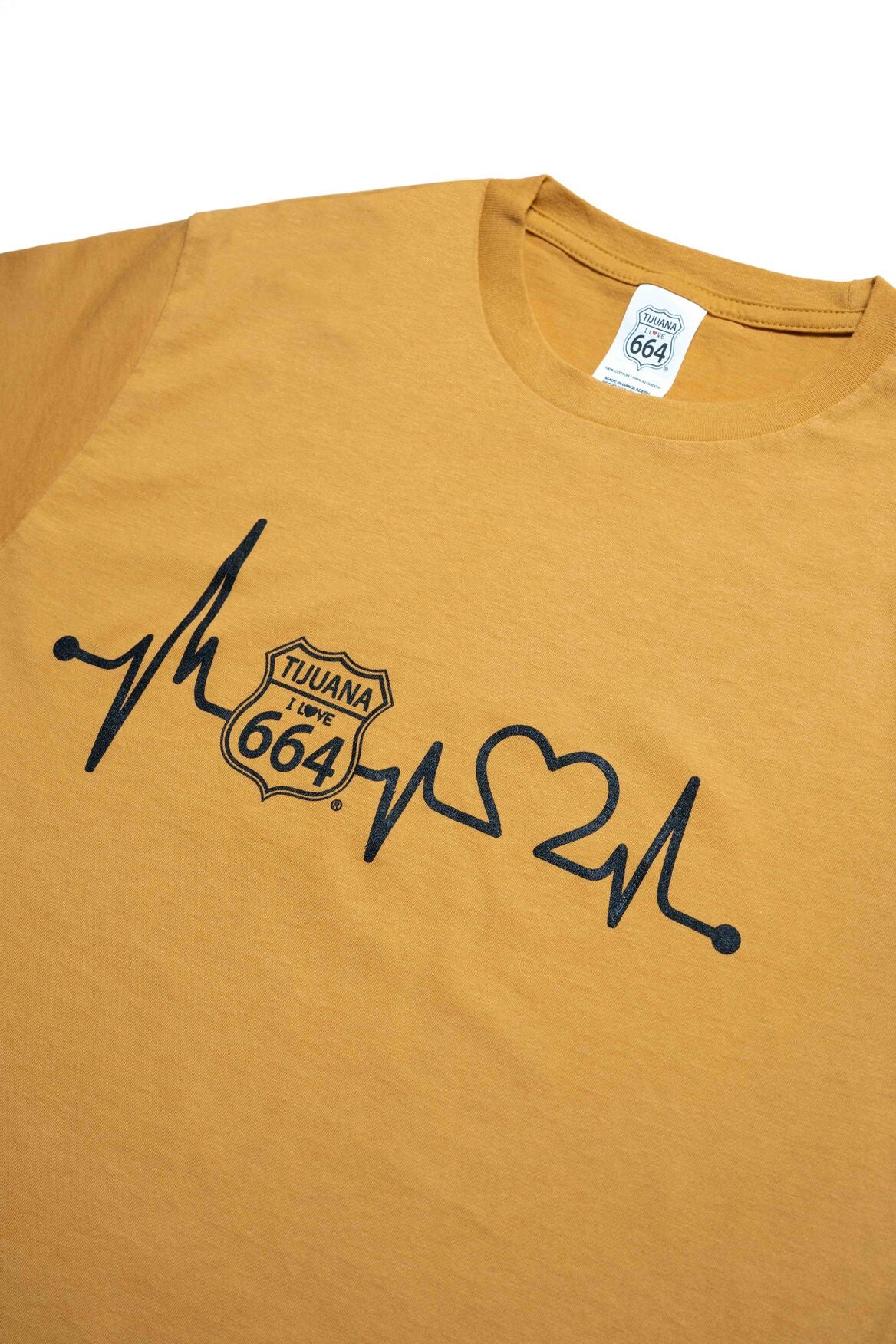 PLAYERA HOMBRE CARDIO - MOSTAZA
