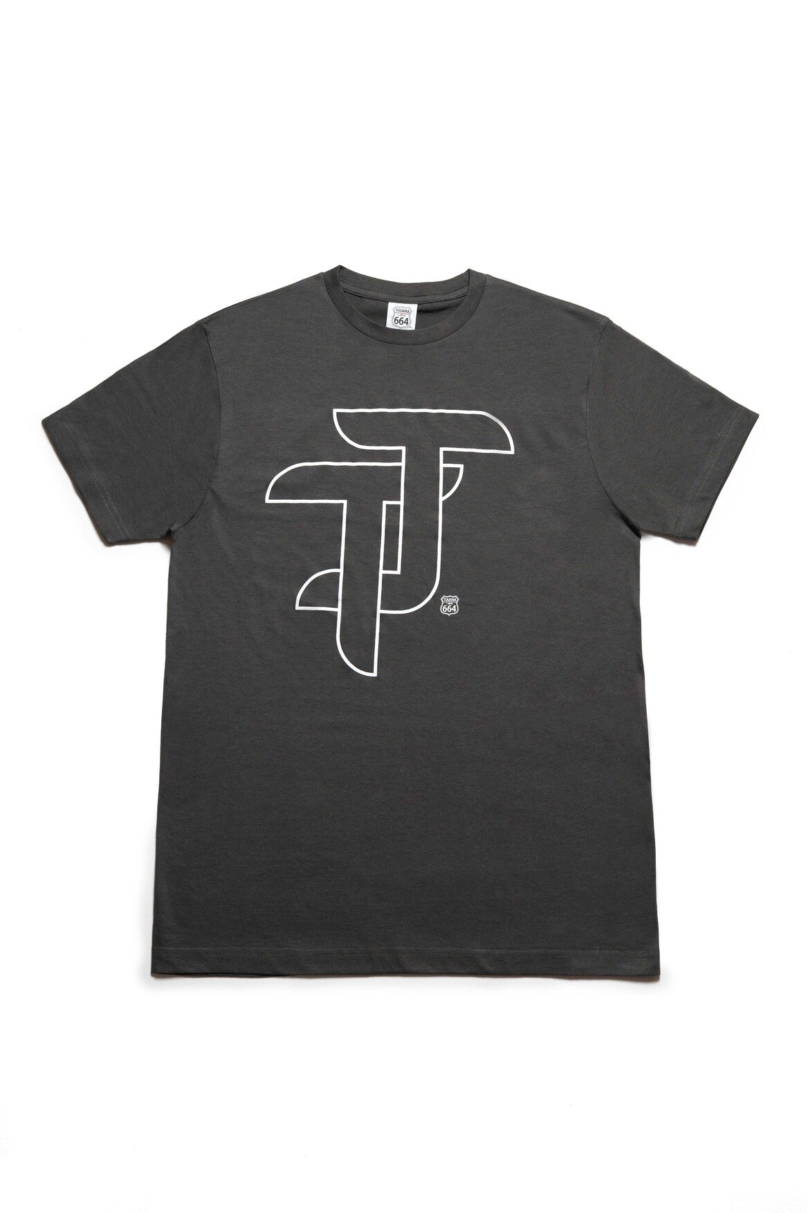 PLAYERA HOMBRE TJ - GRIS PLOMO