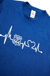 PLAYERA DE HOMBRE CARDIO - AZUL REY