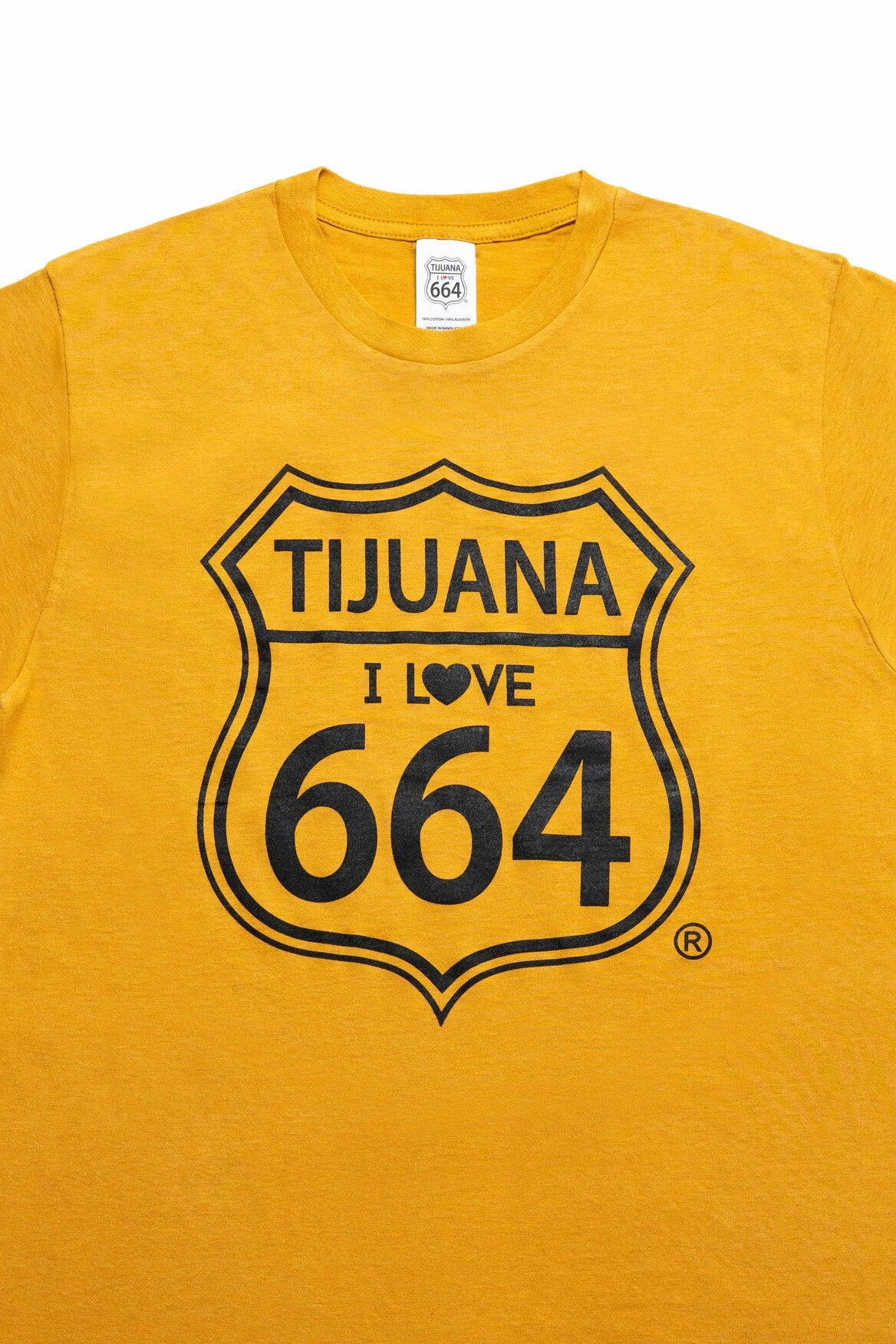 PLAYERA HOMBRE TIJUANA 664 - MOSTAZA
