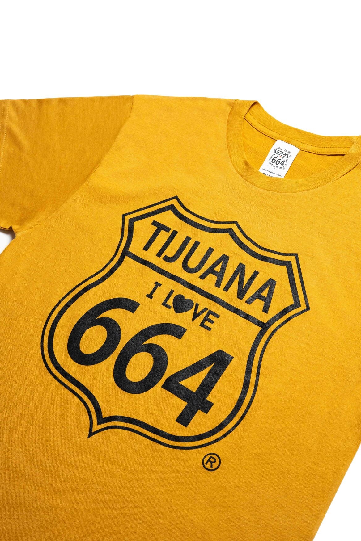 PLAYERA HOMBRE TIJUANA 664 - MOSTAZA