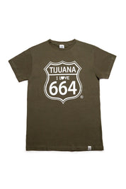 PLAYERA HOMBRE TIJUANA 664 - VERDE MILITAR
