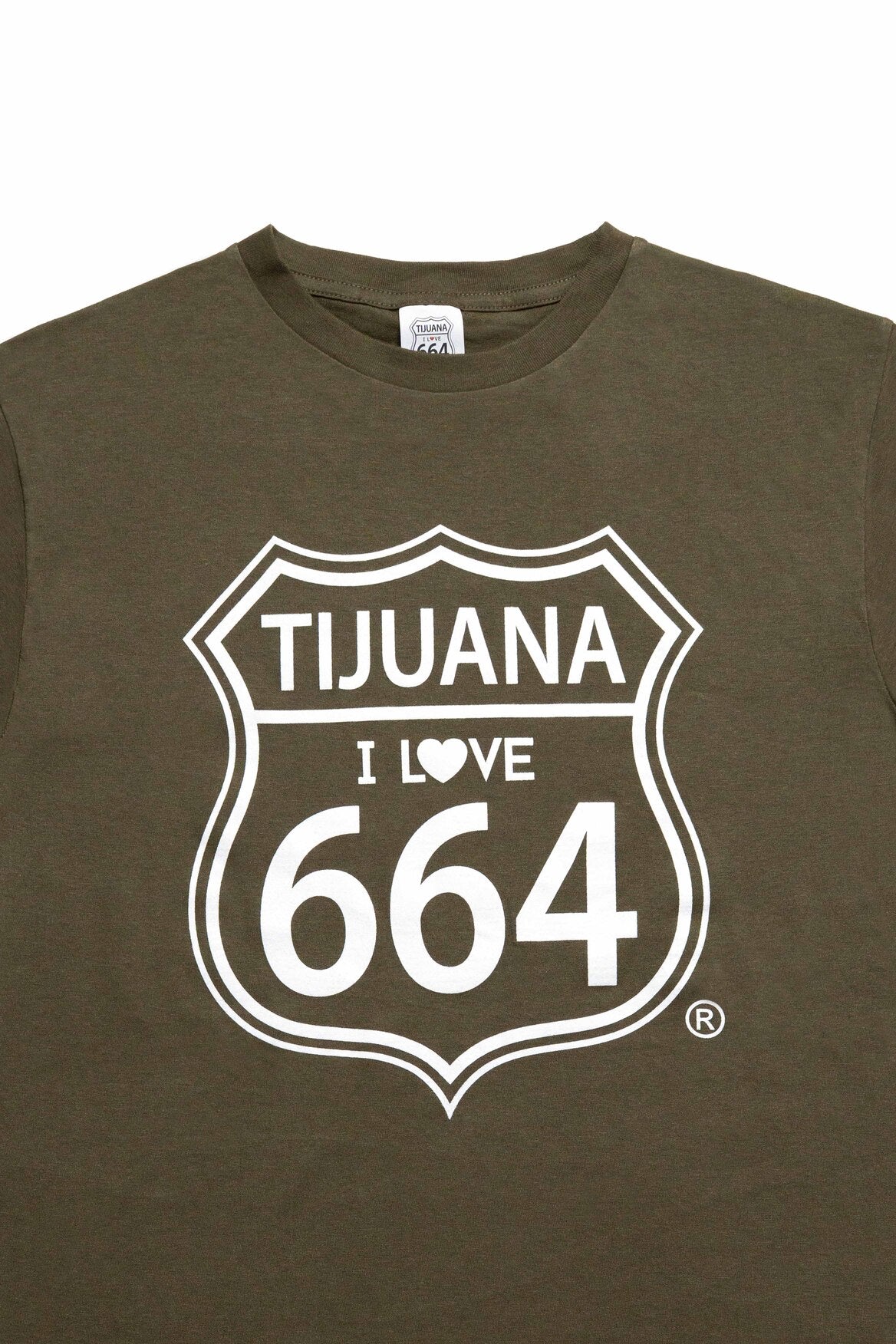 PLAYERA HOMBRE TIJUANA 664 - VERDE MILITAR