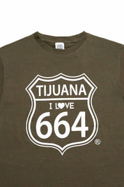 PLAYERA HOMBRE TIJUANA 664 - VERDE MILITAR