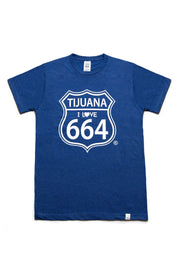 PLAYERA HOMBRE TIJUANA 664 - AZUL REY
