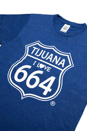 PLAYERA HOMBRE TIJUANA 664 - AZUL REY