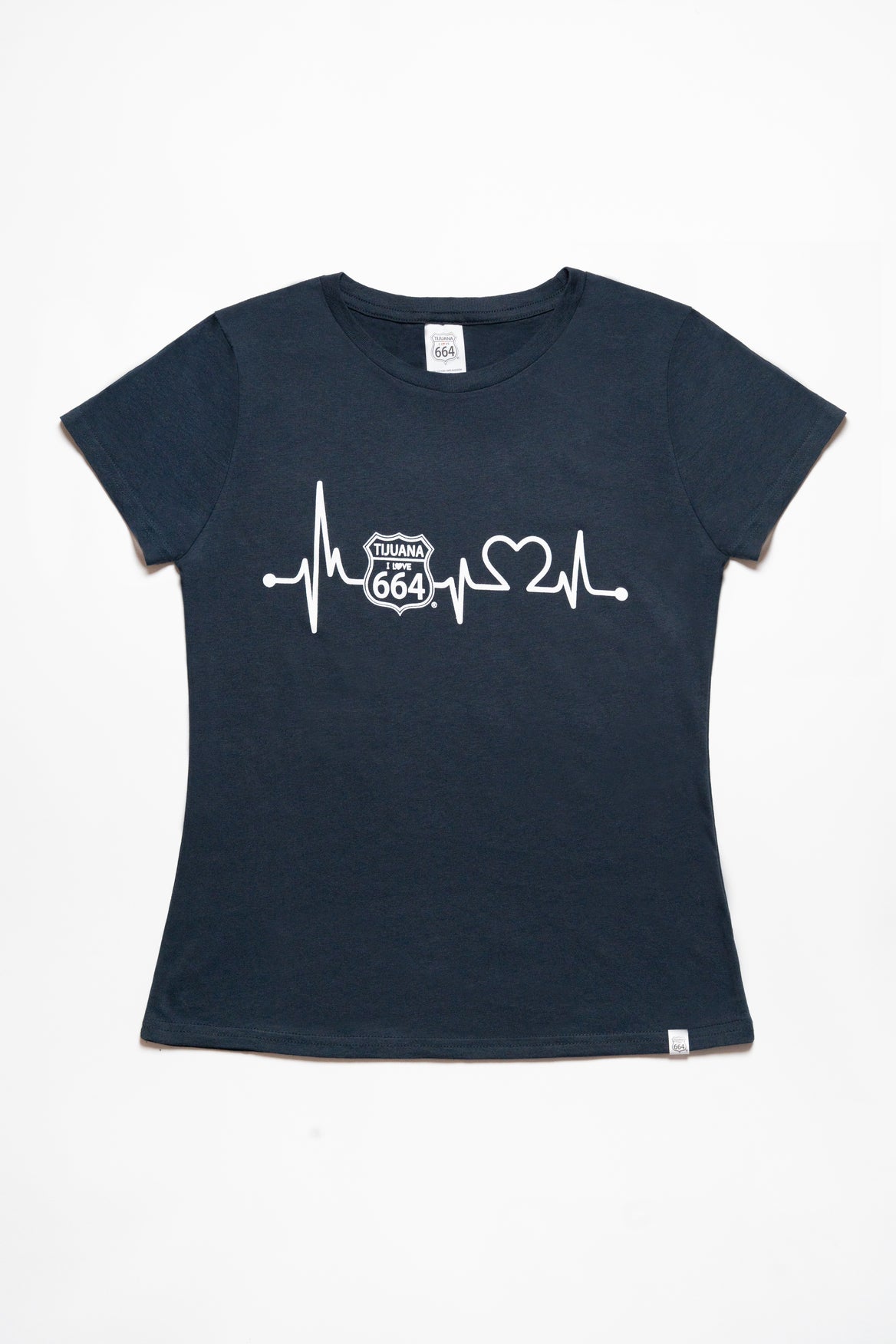 PLAYERA MUJER CARDÍO - AZUL MARINO