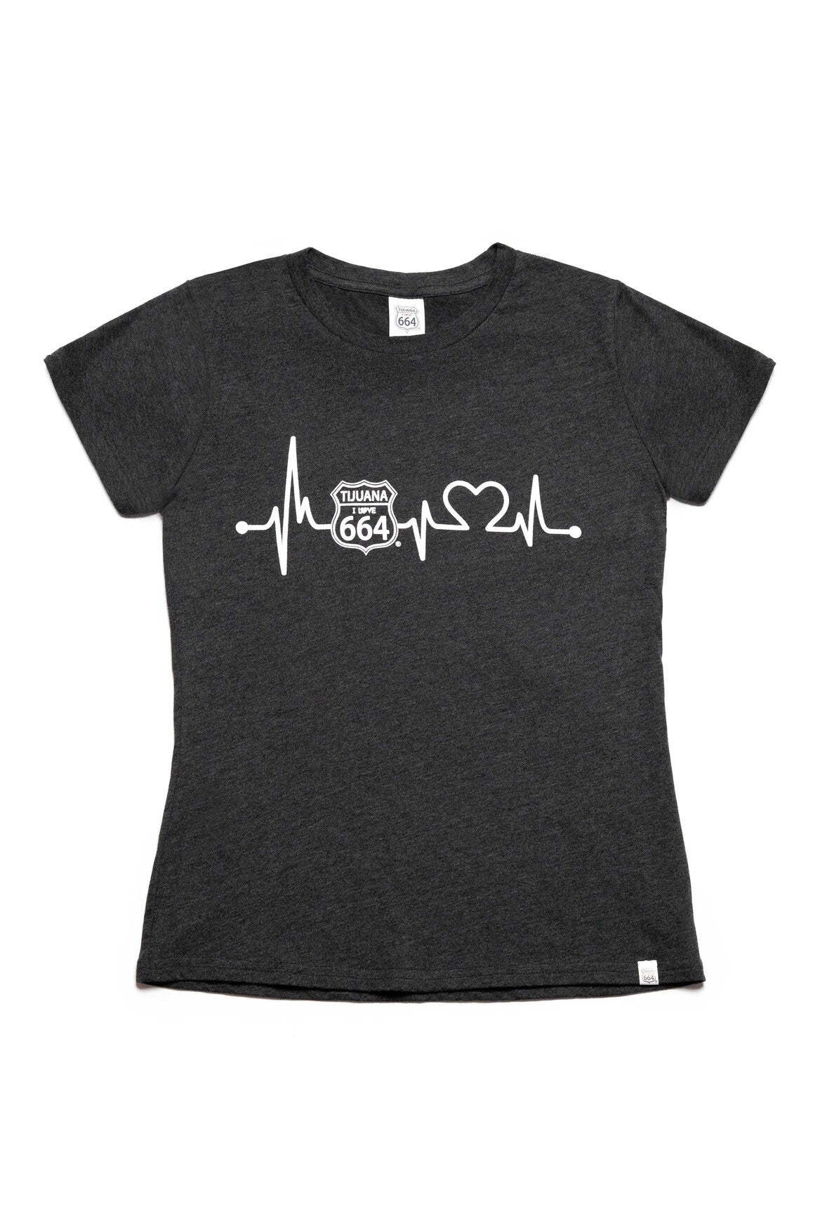 PLAYERA MUJER CARDIO - GRIS