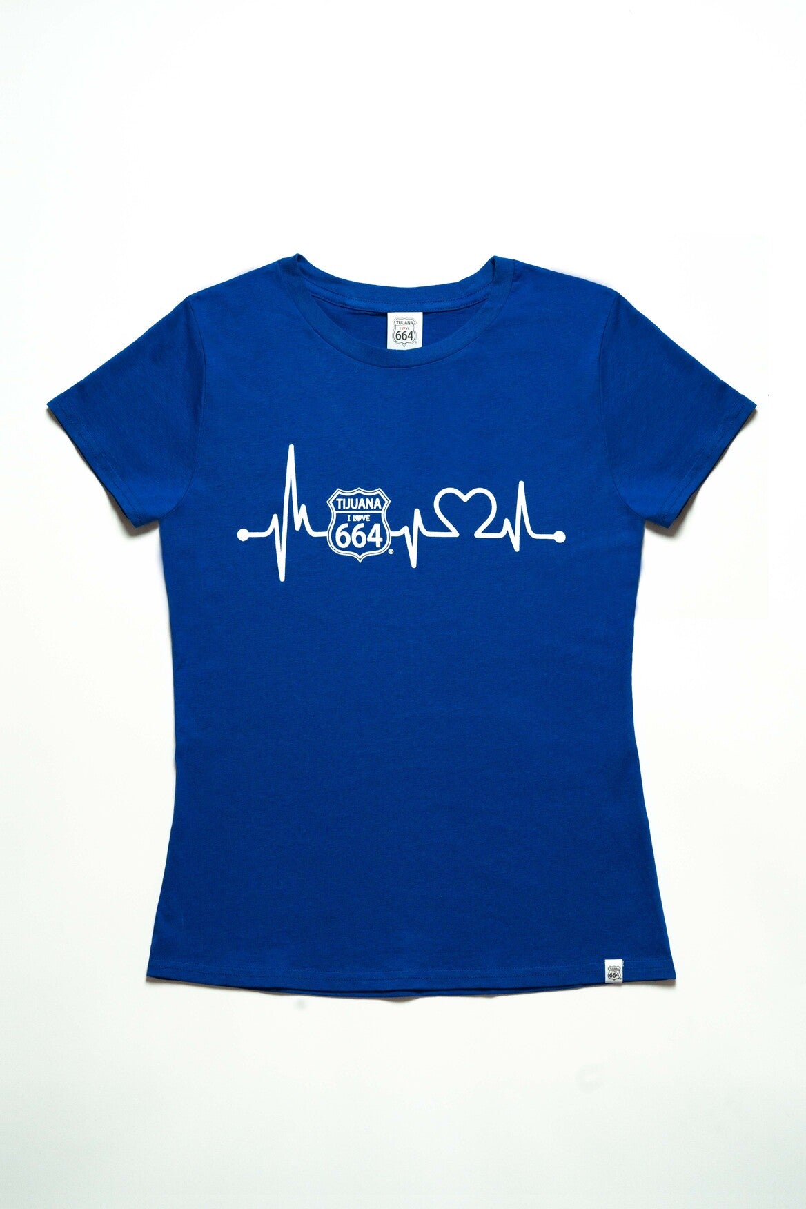 PLAYERA MUJER  CARDIO - AZUL REY