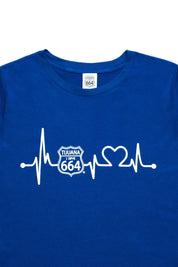 PLAYERA MUJER  CARDIO - AZUL REY