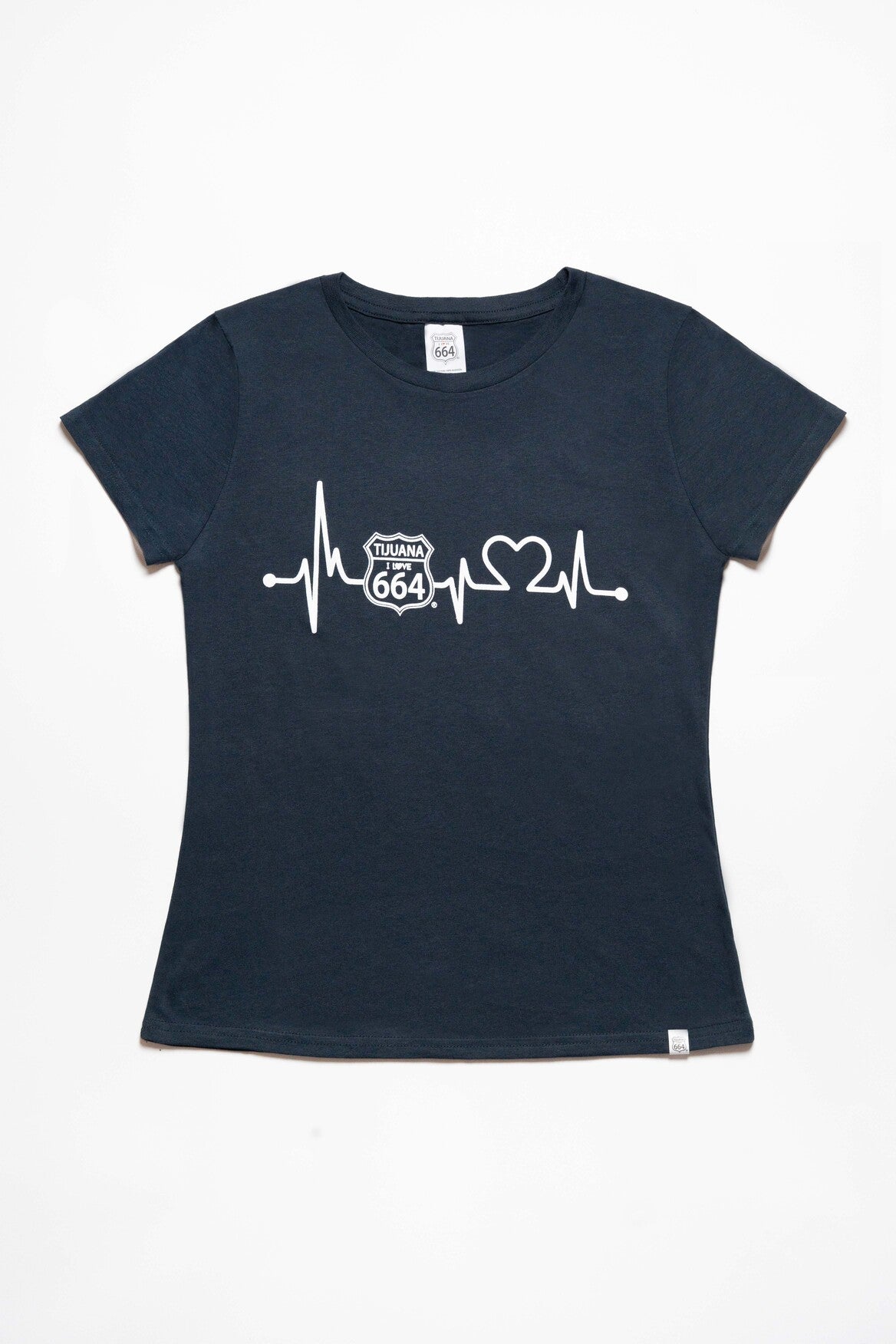 PLAYERA MUJER CARDIO - AZUL MARINO