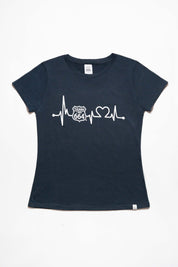 PLAYERA MUJER CARDIO - AZUL MARINO